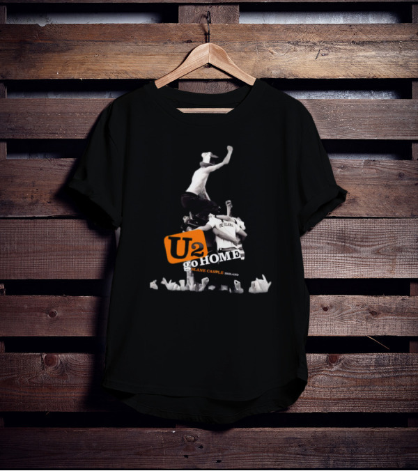 U2 Go Home Slane Castle Ireland U2 Sphere Shop Slane Grey T-Shirt