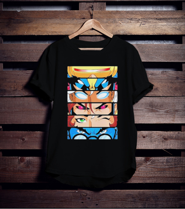 Jax Briggs X-Men97 Cyclops Wolverine Storm Jean Grey Beast Eyes T-Shirt