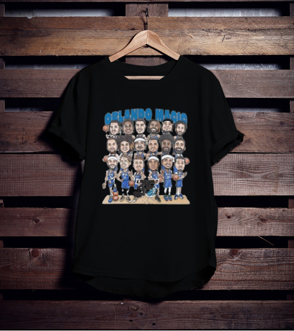 Orlando Magic 35 Years Cartoon Basketball Team T-Shirt
