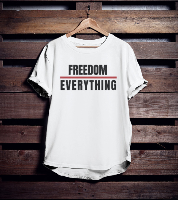 FREEDOM EVERYTHING Red Line Highlight T-Shirt
