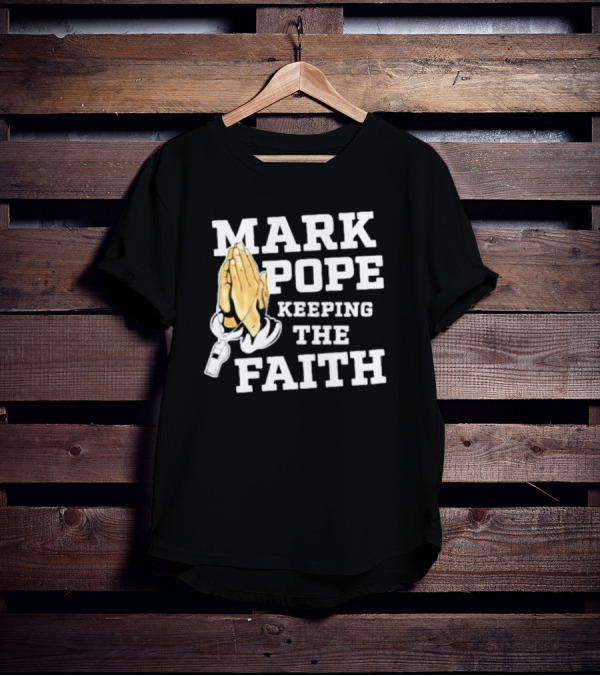 Mark Pope Keeping The Faith With Praying Hands And Whistle T-Shirt