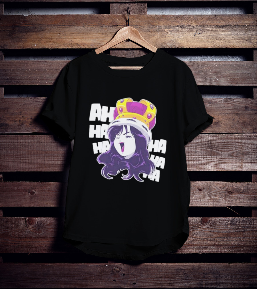 Ms Sakura Haha King Crown Laugh T-Shirt