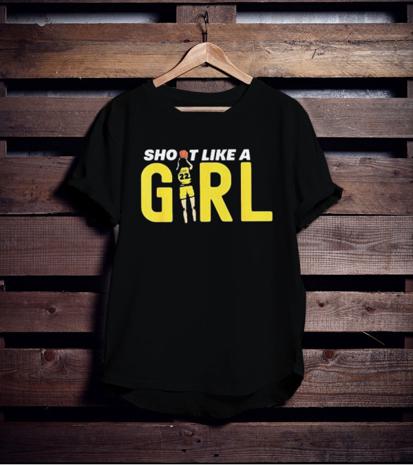 Shoot Like A Girl 22 Fan Basketball Jumper T-Shirt