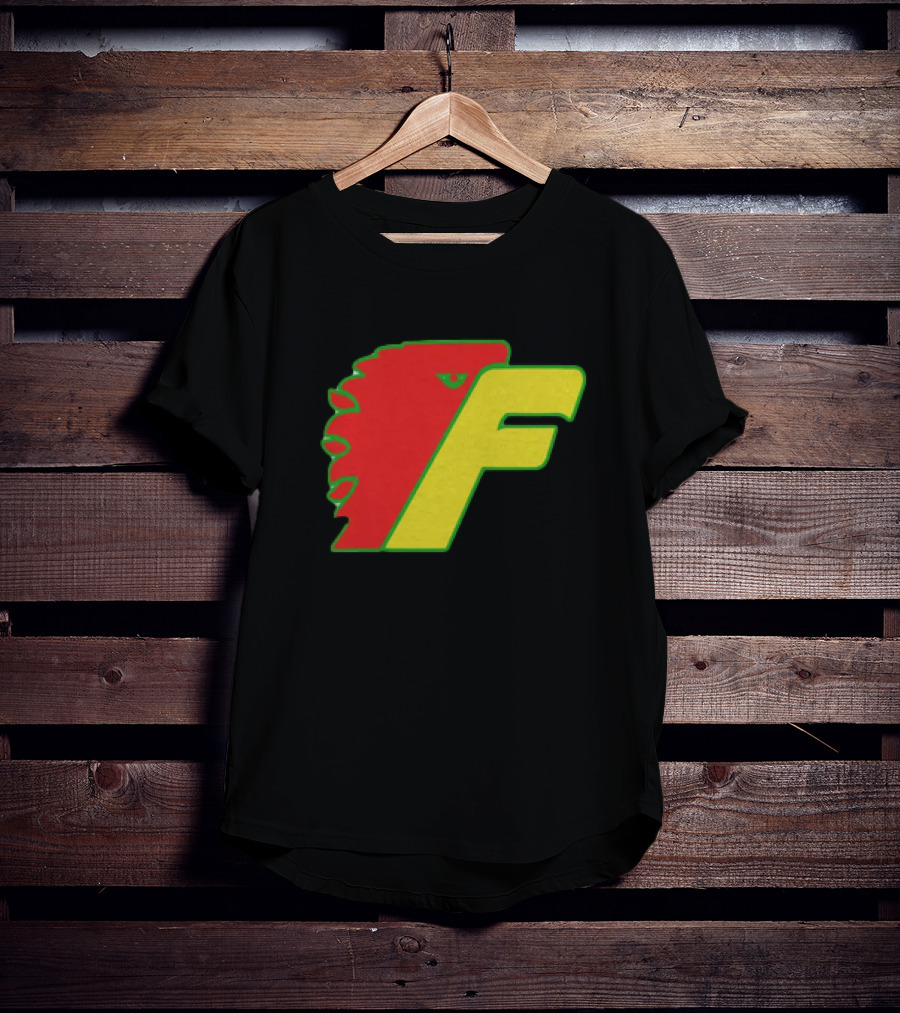 Philadelphia Firebirds Hockey Logo Red Green Yellow F T-Shirt
