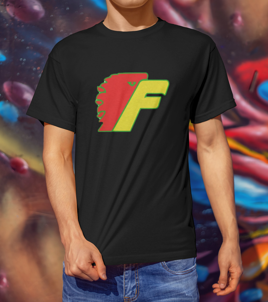 Philadelphia Firebirds Hockey Logo Red Green Yellow F T-Shirt