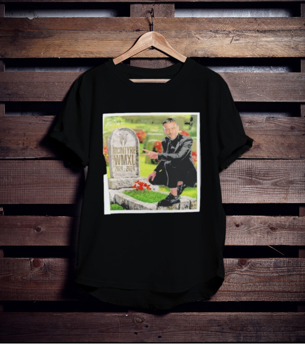CM Punk Pointing At McIntyre WMXL Tombstone T-Shirt