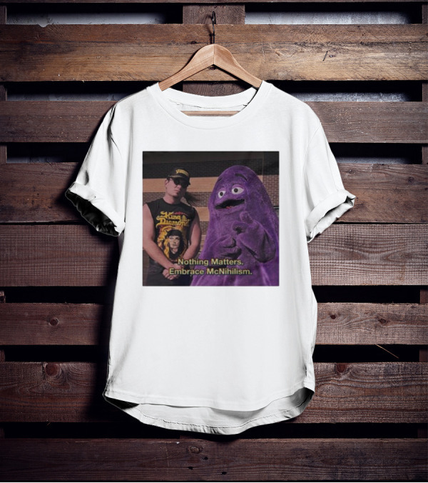 King Diamond Nothing Matters Embrace McNihilism Grimace T-Shirt