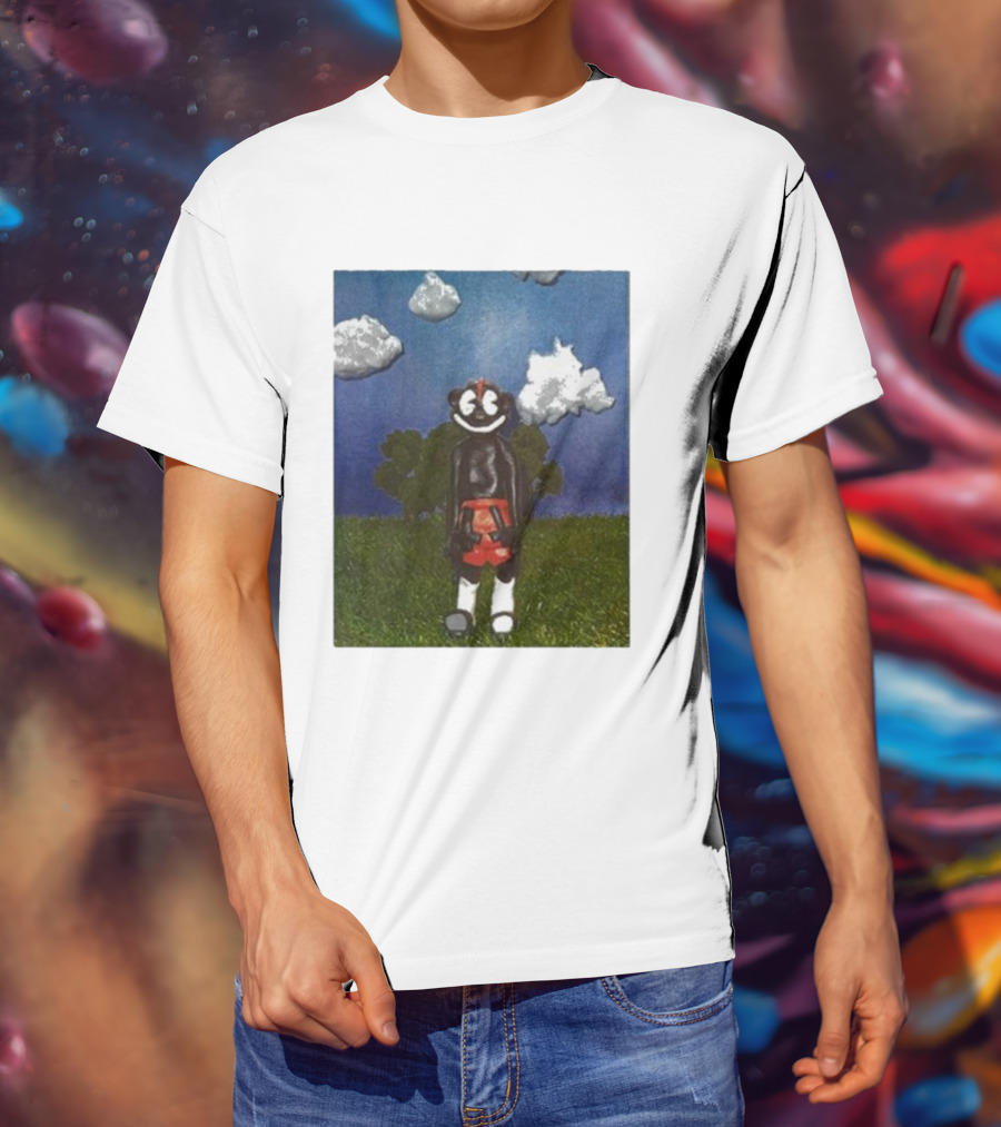 Lil Darkie Sunrise Character With Clouds And Trees T-Shirt