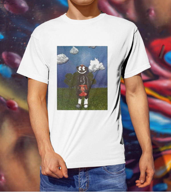 Lil Darkie Sunrise Character With Clouds And Trees T-Shirt