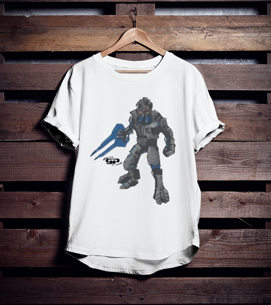 Halo 2 Arbiter Re-Release Collaboration Character With Energy Sword T-Shirt