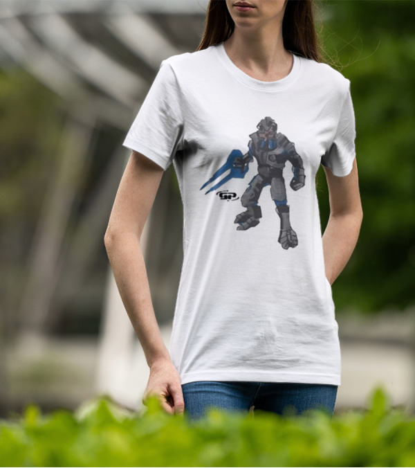 Halo 2 Arbiter Re-Release Collaboration Character With Energy Sword T-Shirt
