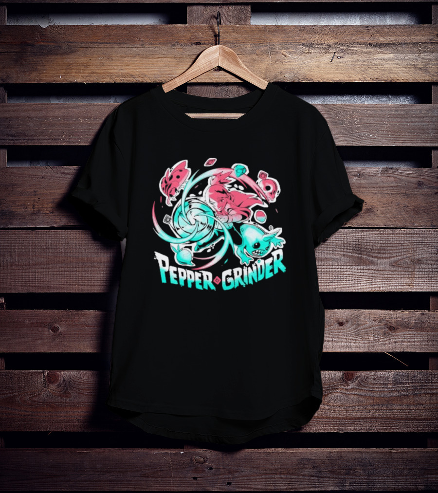 Pepper Grinder Cartoon Characters Rush Adventure T-Shirt
