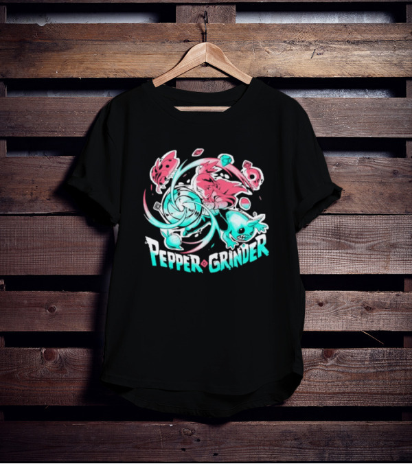 Pepper Grinder Cartoon Characters Rush Adventure T-Shirt
