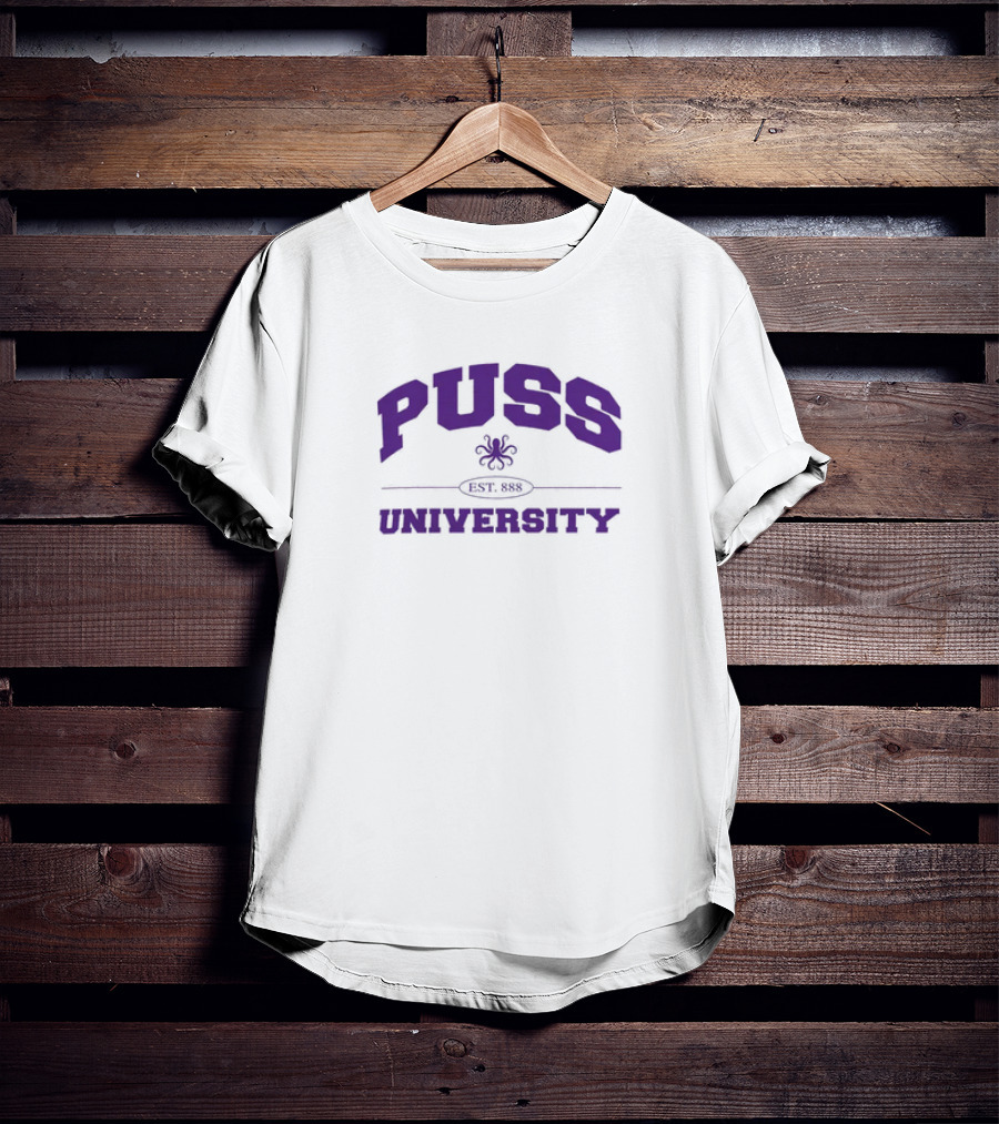 Puss University Est 88 Passthatpuss Merch T-Shirt