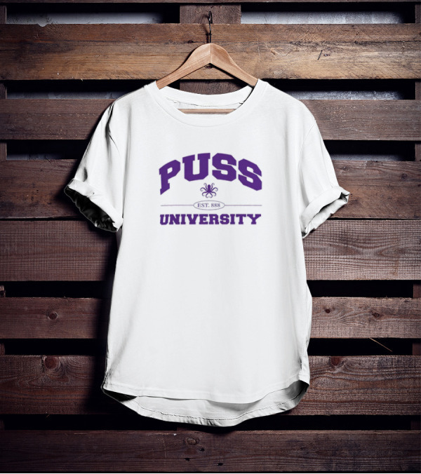 Puss University Est 88 Passthatpuss Merch T-Shirt