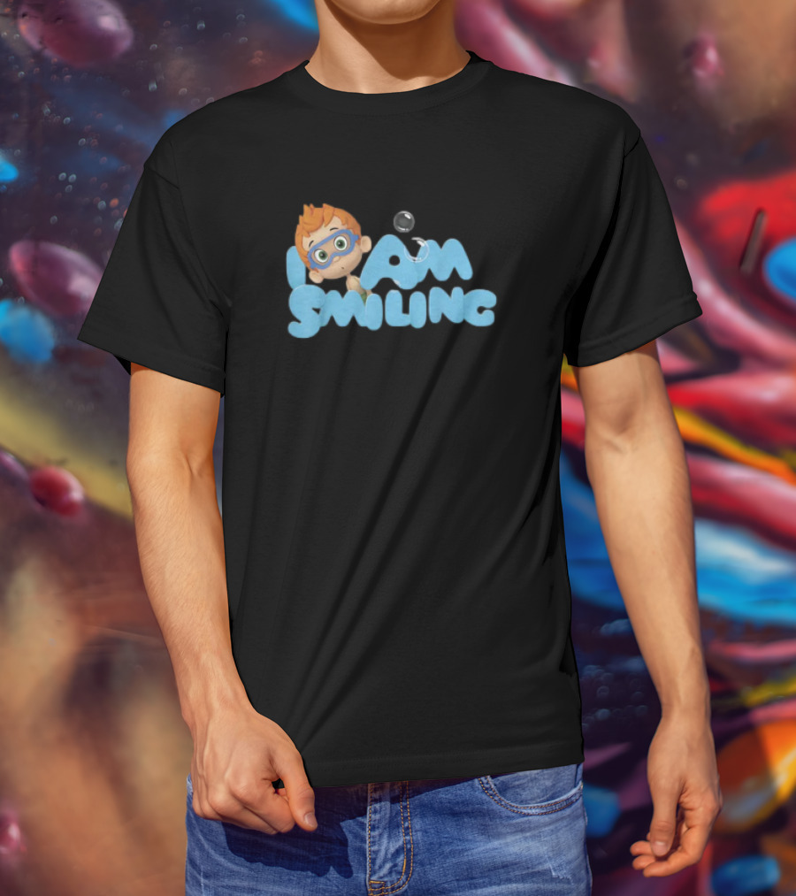 Bubble Guppies Nonny I Am Smiling Bubble Text T-Shirt