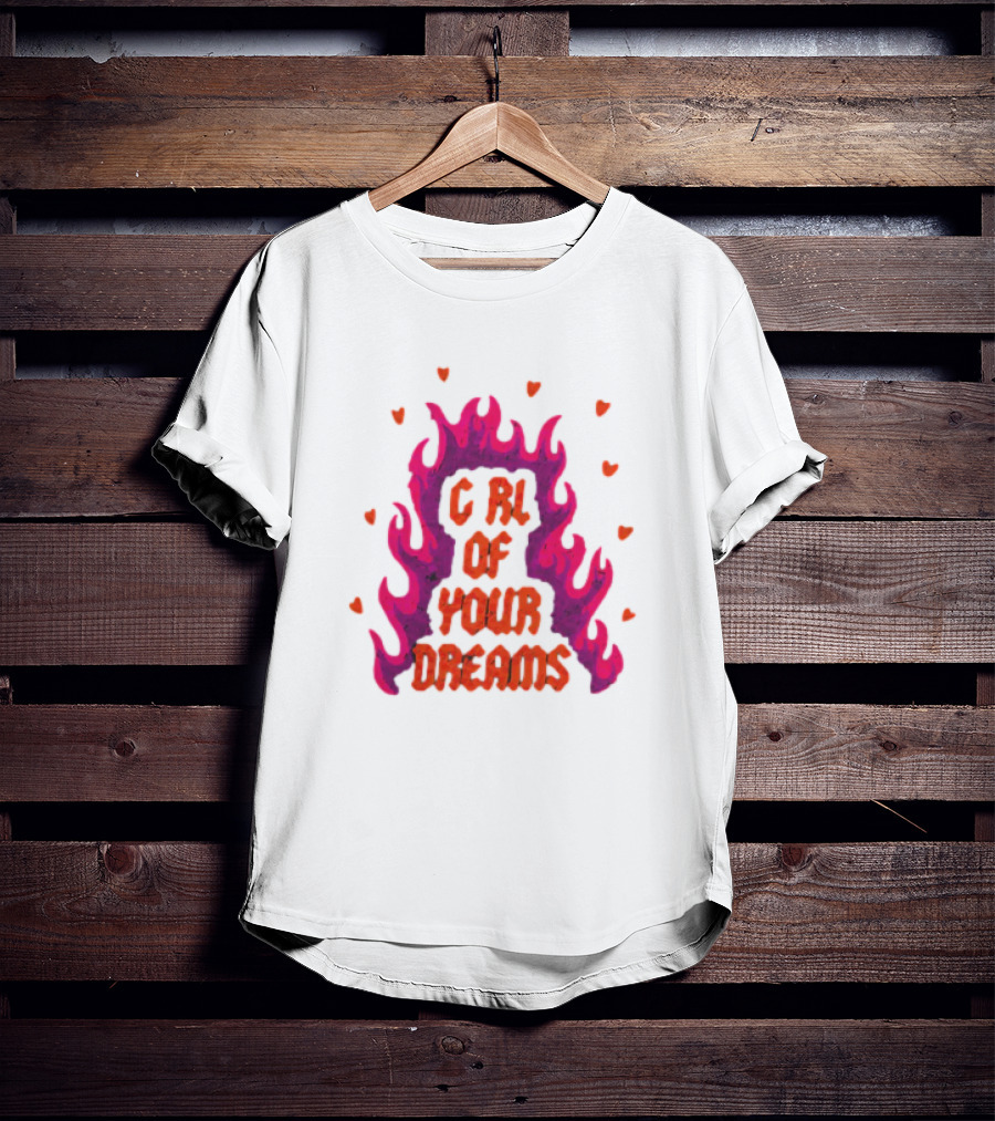 Dylan Girl Of Your Dreams Flame Hearts T-Shirt