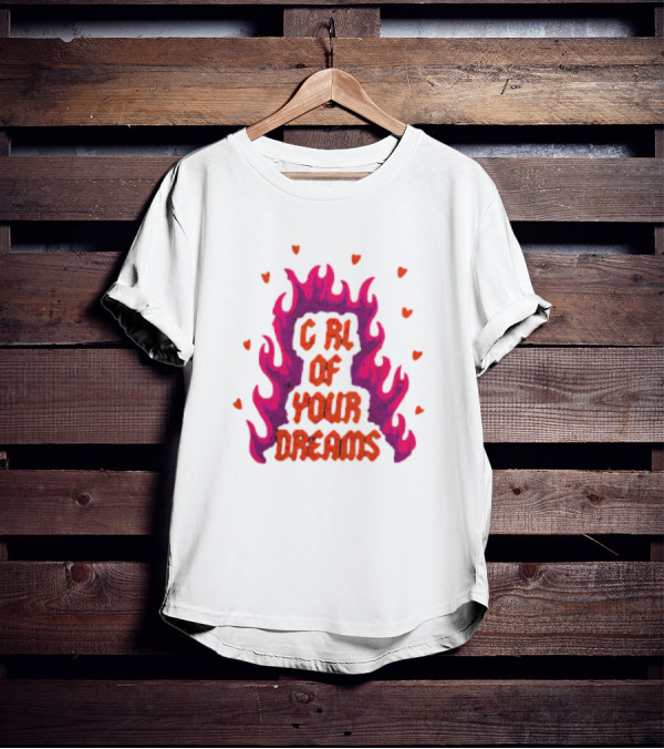 Dylan Girl Of Your Dreams Flame Hearts T-Shirt