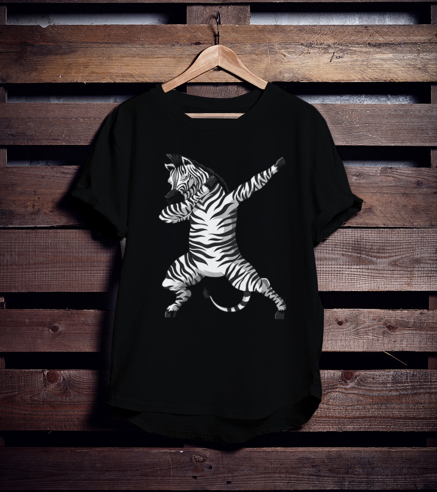 Funny Zebra Dab Dabbing Zoo Africa Safari Animal Lover T-Shirt