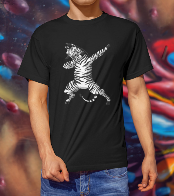 Funny Zebra Dab Dabbing Zoo Africa Safari Animal Lover T-Shirt