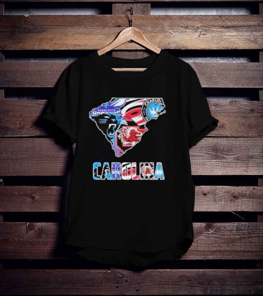 Carolina Panthers South Carolina Gamecocks Charlotte FC Hurricanes Carolina T-Shirt