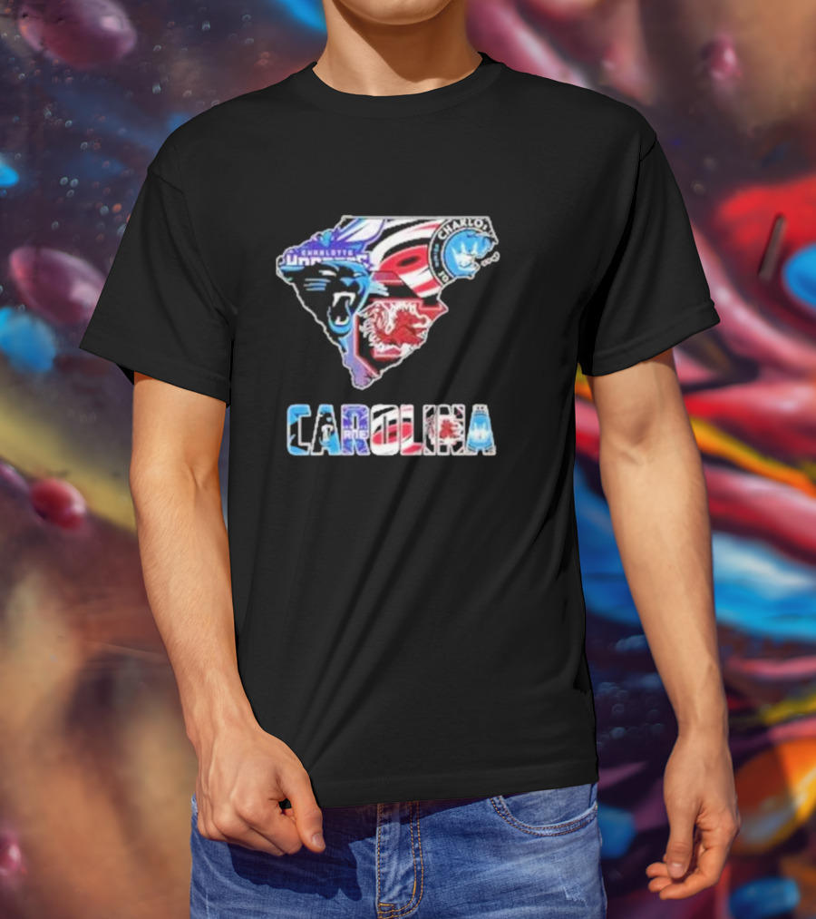Carolina Panthers South Carolina Gamecocks Charlotte FC Hurricanes Carolina T-Shirt