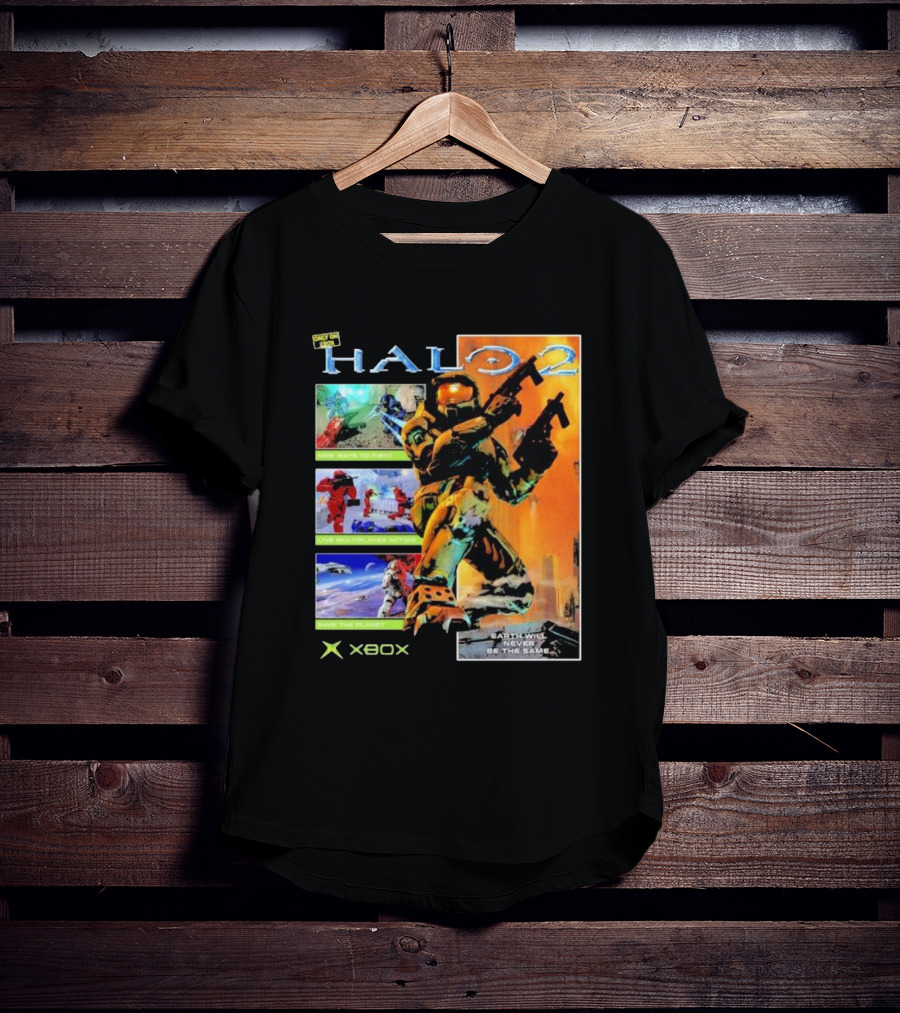 Halo 2 Master Chief Xbox Matchmaking Earth Will Never Be The Same T-Shirt