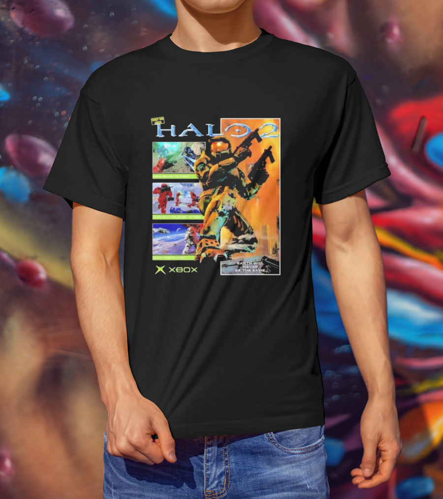Halo 2 Master Chief Xbox Matchmaking Earth Will Never Be The Same T-Shirt