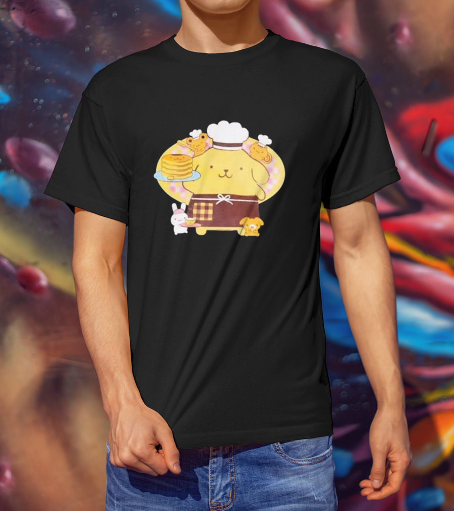 Join The Sanrio Pompompurin Pancake Chef T-Shirt