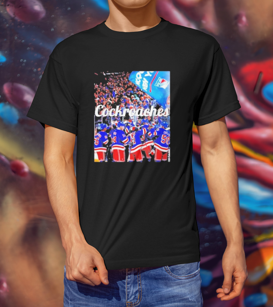 New York Rangers Cockroaches Fans Hockey Team T-Shirt