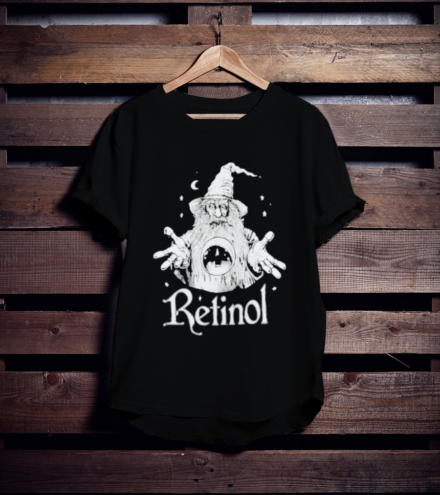 Retinol Enchanted Wizard Under Moonlit Stars T-Shirt