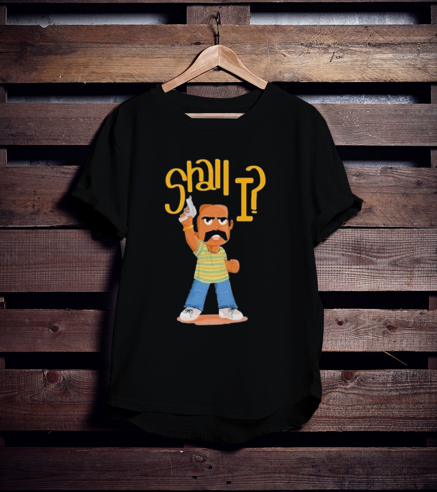 Shall I Amban Aavesham Character With Gun T-Shirt