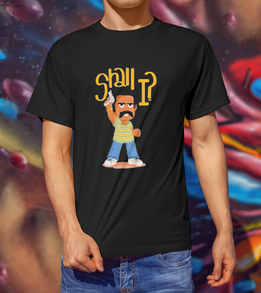 Shall I Amban Aavesham Character With Gun T-Shirt