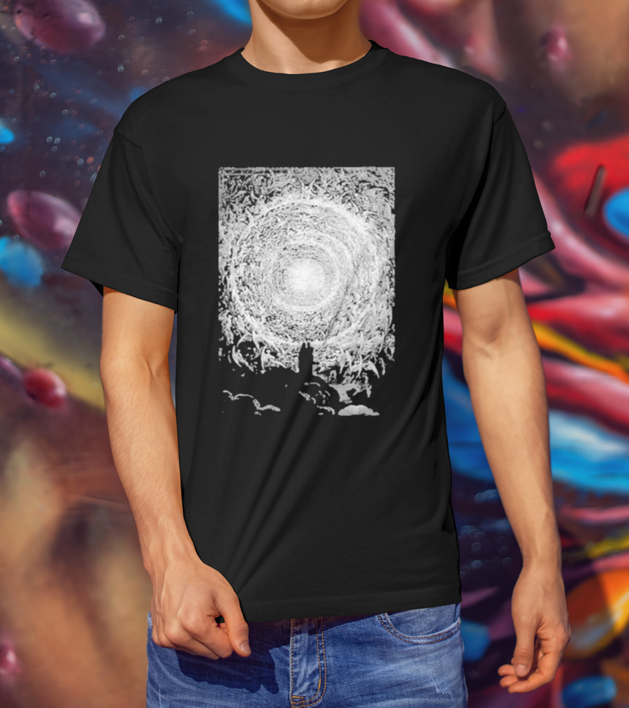 Zheani Worship The Spiritual Meat Grinder Celestial Swirling Vortex T-Shirt
