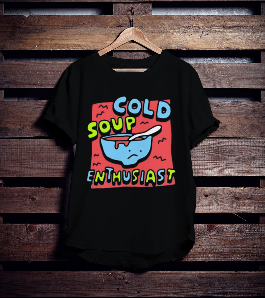 Zoe Bread Cold Soup Enthusiast Retro Gazpacho Vibes T-Shirt