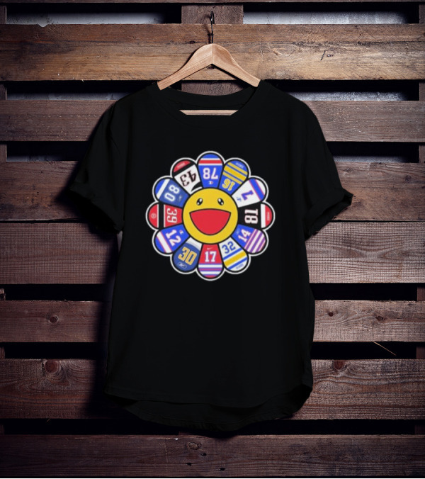 Buffalo Bills Player Numbers Smile Flower T-Shirt