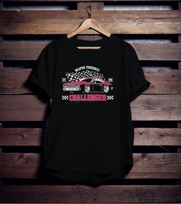 Reaper Presents Challenger Vintage Car Racing 174 BPM T-Shirt