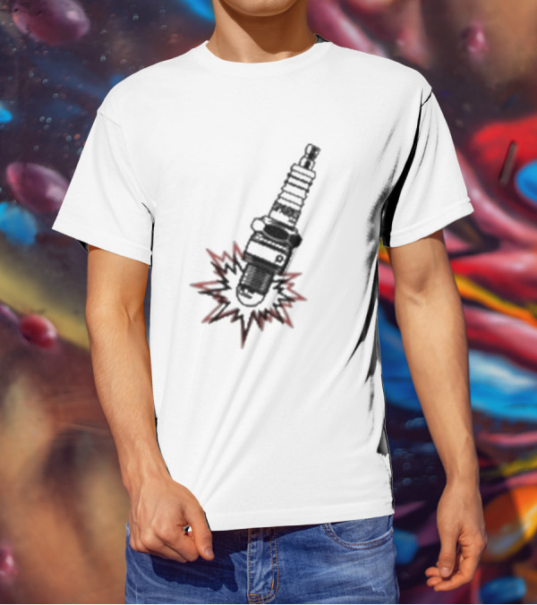 Sparks Plug Ignition Flash T-Shirt