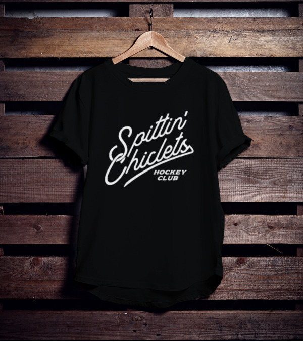 Spittin Chiclets Script Hockey Club T-Shirt