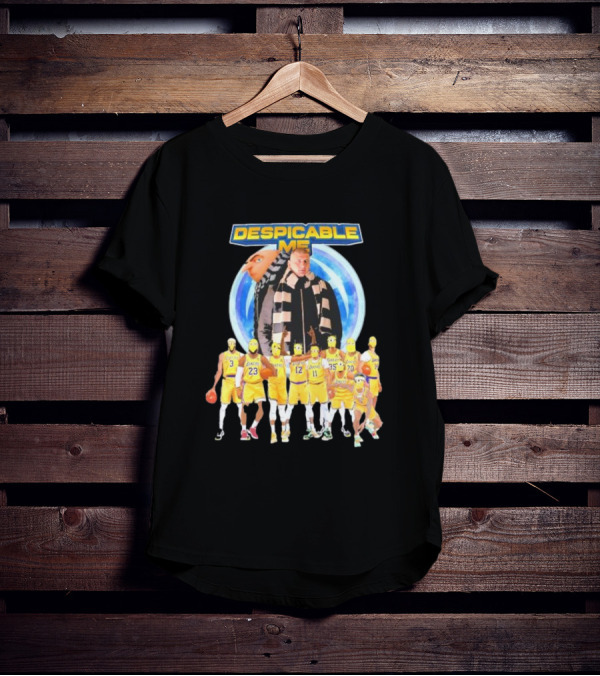 Despicable Me Nikola Jokic Los Angeles Lakers Minion Team T-Shirt