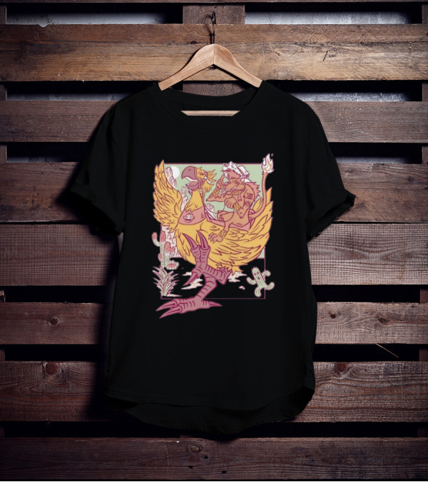 Canyon Rider Wolf And Chicken Desert Adventure The Yetee T-Shirt