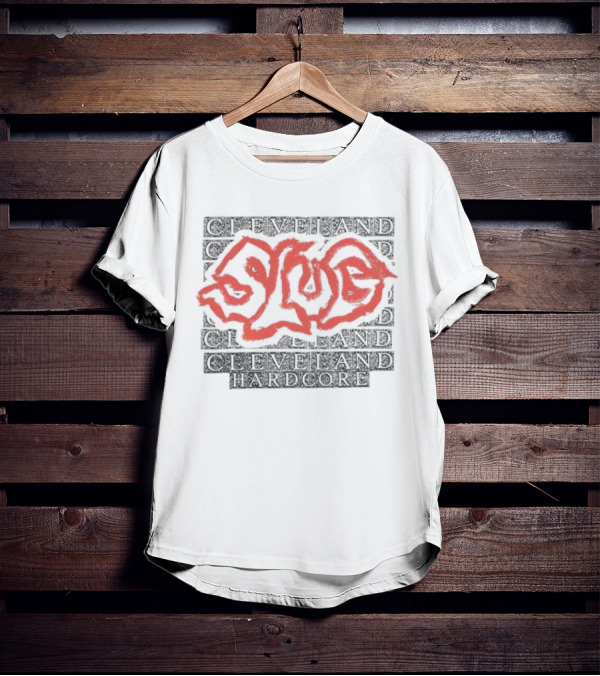 Cleveland Ohio Hardcore Slug Red Graffiti T-Shirt