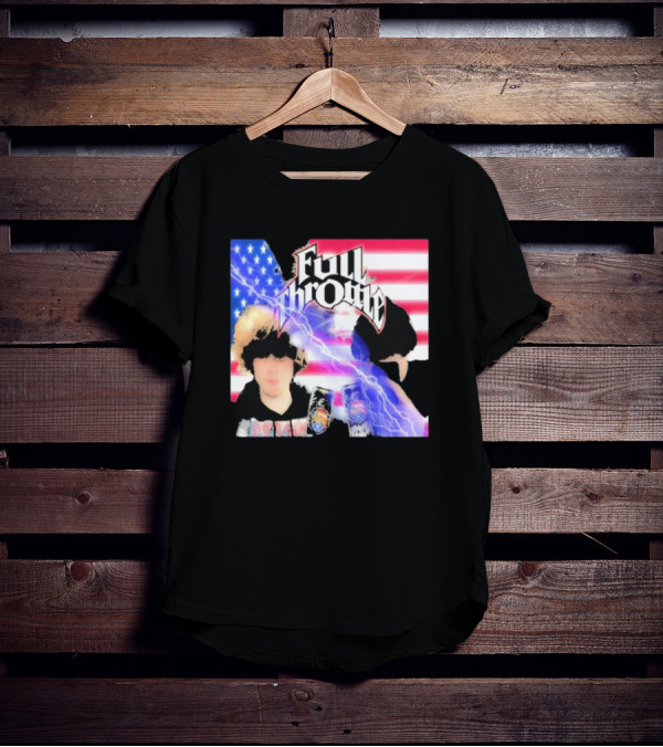 Full Throttle Stars And Stripes Energy Drink Lightning Burst T-Shirt