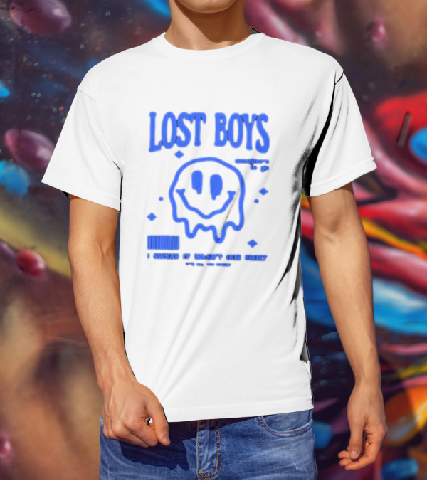 Lost Boys Nowhere To Go Barcode I Swear It Wasn't Our Fault T-Shirt