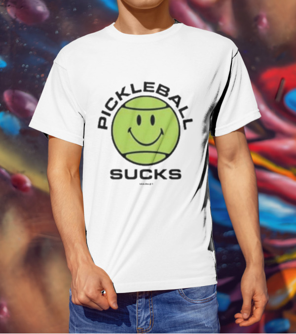 Smiley Face Pickleball Sucks T-Shirt