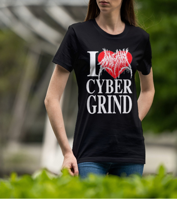 I Love Zombieshark Cybergrind T-Shirt