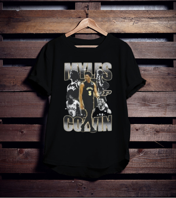 Myles Colvin Purdue Boilermakers Basketball Star Number 5 Streetwear T-Shirt