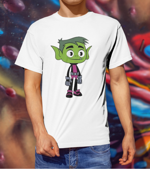 Ray William Johnson Wearing Teen Titans Beast Boy Character T-Shirt