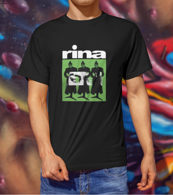 Rina Sawayama Triple Silhouette Black And Green T-Shirt