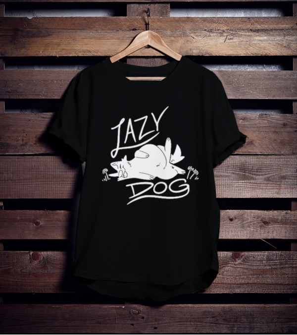 Lazy Dog Sleeping Art By Sloshdog T-Shirt
